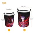 thumbnail image 5 of Jujutsu Anime Kaise Laundry Hamper Circular Laundrys Basket Waterproof Foldable Storage Clothes Bag For Home Bathroom, 5 of 8
