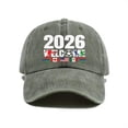 thumbnail image 3 of Sun Visor Hats for Women CQXIDFH 2026 Country Sport Baseball Cap, USA CAN Soccer Running Hat, Breathable Unisex Casual Headwear, Beret Hat (Green, One Size), 3 of 5