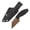 Black, variant on Kansept Siafu Fixed Blade Knife 2.41" D2 Blade,Black & White G10 Handle,G016A4