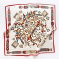 thumbnail image 3 of Mulberry Silk Scarfs Women Small Square Scarf 21" x 21" Breathable Lightweight Neckerchief Headscarf, 3 of 4