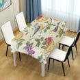 thumbnail image 4 of Yayeee Tablecloths 60" x 60" Rectangle Wrinkle Resistant Party Table Cover, Birds with Strawberries, 4 of 8