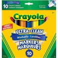 thumbnail image 1 of Crayola 10 Marqueurs à Pointe Grand Ultra-Nettoyants Lavables, 1 of 4