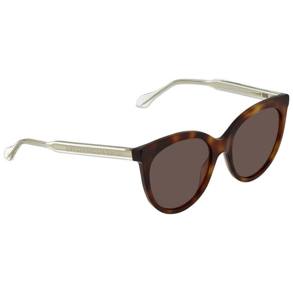 GUCCI GG0565S 002 Cat Eye Havana White Crystal Brown 54 mm Women's Sunglasses