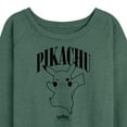 thumbnail image 3 of Pokémon - Pikachu - Women's Lightweight French Terry Long Sleeve Shirt, 3 of 5