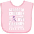 thumbnail image 3 of Inktastic Turners Syndrome Awareness Strength Courage Support Boys or Girls Baby Bib, 3 of 4
