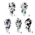 thumbnail image 2 of Gazechimp Wedding Bridal Bouquet, Artifical Rose Tossing Bouquet, Bridesmaid Holding Flowers,Wedding Bouquets Silk Flower, 2 of 6