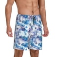 thumbnail image 5 of KLL Icy Blue Snowflakes for Men's 1-Pack Shorts,Sleep Pajama Shorts for Men Soft Pj Shorts Men's Pajama Bottoms Sleepwear -XX-Large, 5 of 7