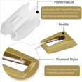 thumbnail image 3 of 6X Record Player Needle, Upgraded Record Player with Stylus Replacement for ,, , LP,2 * Turntable 6 * Replacement stylus needles,gold, 3 of 7