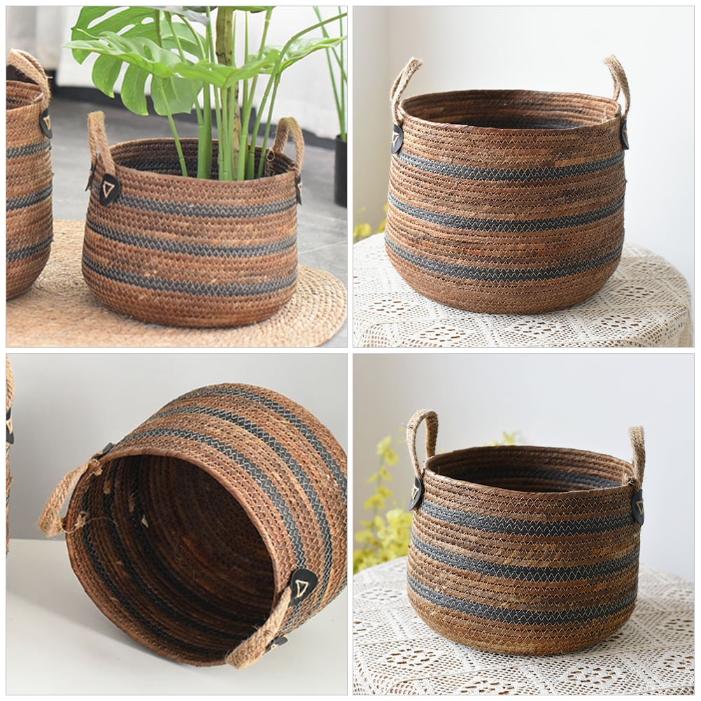 Zehuanyu Dirty Clothes Basket for Toys Wicker Plant Woven Hamper