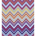 thumbnail image 3 of Chevron Duvet Cover Set, Chevron from Small Strikes Horizontal Stripes in Contemporary Design, Decorative 3 Piece Bedding Set with 2 Pillow Shams, Calking Size, Purple Khaki Blue, by Ambesonne, 3 of 3