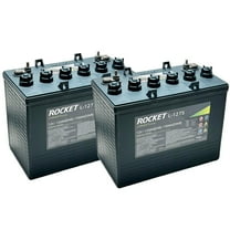 Rocket L-1275 150Ah 12V GC Battery - Replaces Trojan T-1275 Plus (Set of 2)