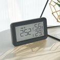 thumbnail image 4 of Reloj digital Macarena Temperatura Humedad Monitor Pantalla LCD Despertador digital Negro, 4 of 7