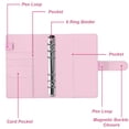 thumbnail image 4 of AGCAN 2Pcs Budget Binder, Budget Planner with 12pcs Budget Sheets & 12pcs Zipper Envelopes, A6 Money Saving Binder with Stickers for Managing Budgets and Saving Money, 4 of 8