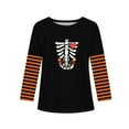 thumbnail image 5 of Abcomgle Girls Halloween T-Shirt Spooky Spooky Skeleton Graphic Tshirts for Girls Crewneck Long Sleeve T Shirts for Girls Fall Funny Cute Tee Top Girls,3-4 Years, 5 of 5