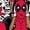 CAROLINA BLUE, variant on Deadpool - Linework - Men's Short Sleeve Graphic T-Shirt