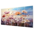 thumbnail image 2 of Designart "Enchanted Meadow Wildflowers" Floral Metal Wall Decor Set, 2 of 5