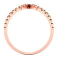thumbnail image 4 of Statement Engagement Ring for Women - 0.5ct Simulated Champagne Diamond in 14K Rose Gold Promise Ring, 4 of 6