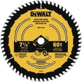 thumbnail image 1 of Hoja de sierra circular DEWALT DWA171460B10 para cortar madera, 7.25 pulgadas, 60 T, 1 of 3