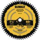 thumbnail image 1 of Hoja de sierra circular DEWALT DWA171460B10 para cortar madera, 7.25 pulgadas, 60 T, 1 of 3