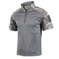 thumbnail image 2 of LTTVQM Polo Shirts for Men Camo Short Sleeve 1/4 Zipper Outdoor Workout Collared Shirts Quick Dry Golf Shirt Dark Gray 5XL, 2 of 4