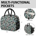 thumbnail image 6 of Lunch Bag Lunch Box for Women Reusable Insulated Lunch Bags,Water-Resistant Banana Leaf Pizza Party Cooler Lunch Tote Bag, Large Capacity for Work Travel Picnic, 6 of 6