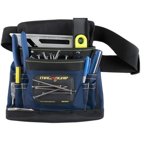 MagnoGrip 8-Pocket Tool Pouch, Blue (Best Tool Belts And Pouches)