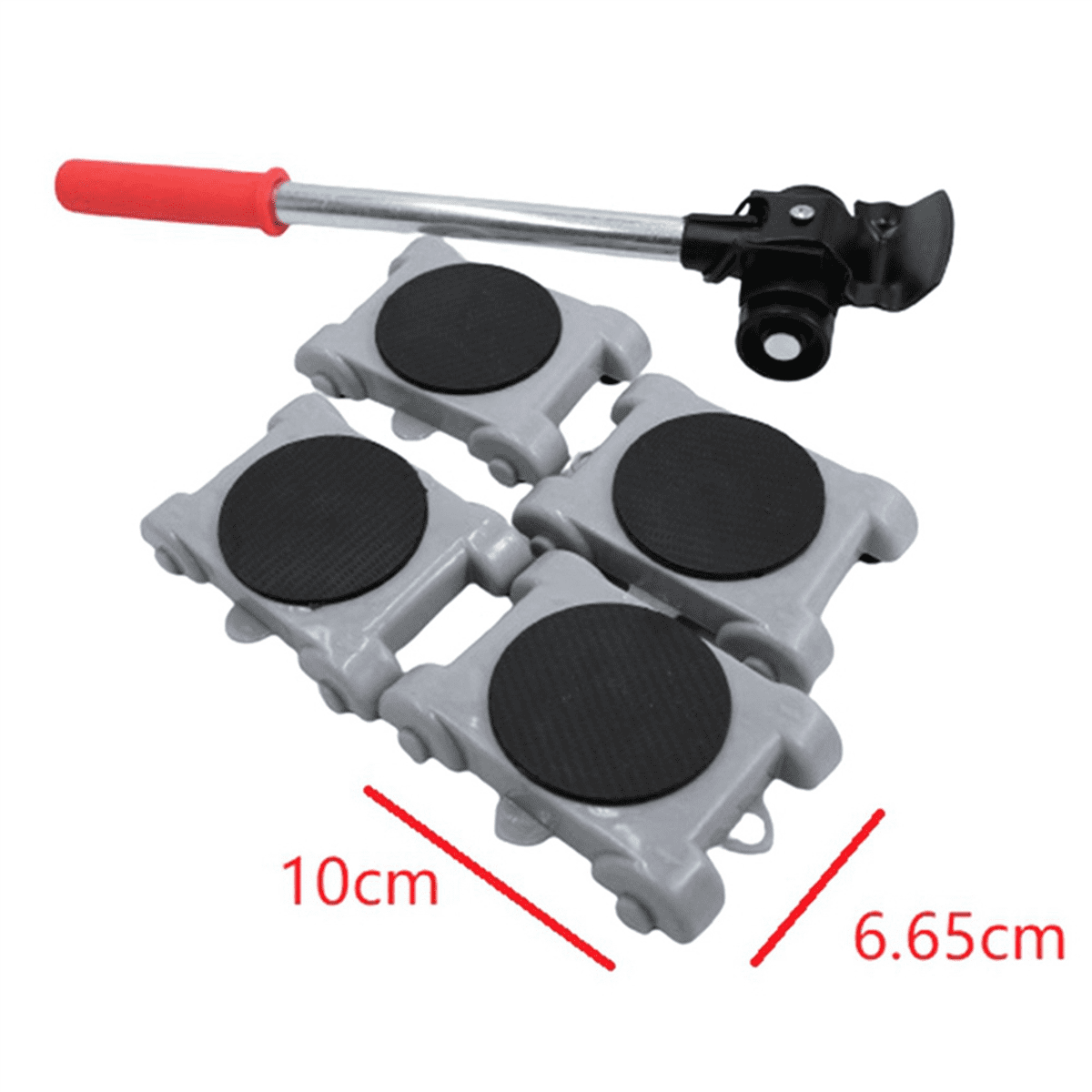 8X Heavy Duty Furniture Lifter Transport Mover Slides Wheel Furniture Mover Tool Set Wheel Roller Bar Moving Hand Tools