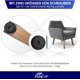 thumbnail image 4 of Paquete de 4 patas de sofá redondas negras, 50 mm de diámetro x 30 mm de alto, adecuadas para gabinetes y muebles con 4 tornillos., 4 of 5