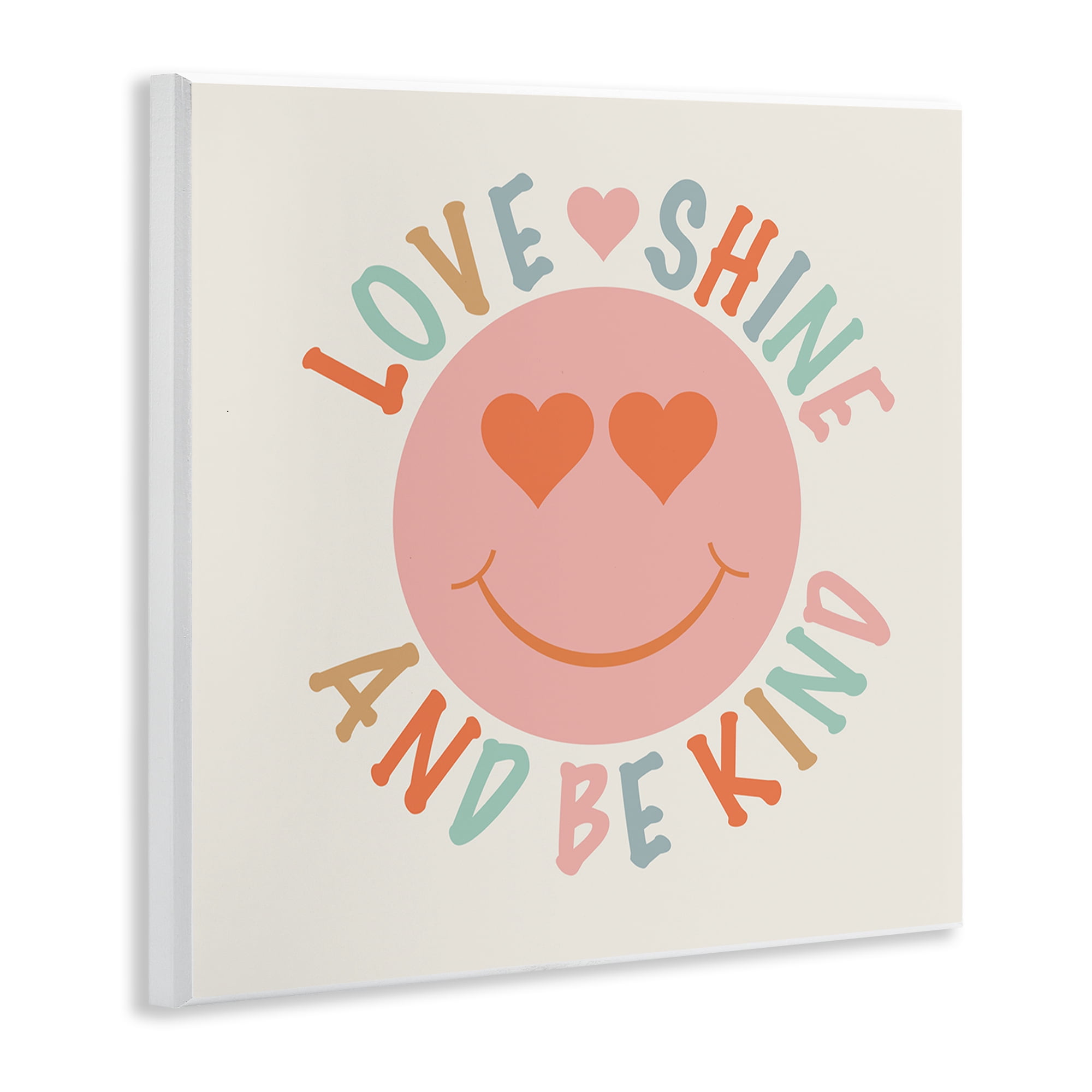 Stupell Industries Retro Be Kind Text & Numbers Painting Unframed Art Print Wall Art, 12 x 12