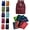 11 Assorted Colors, variant on 24 Value Bundle Pack - 17 Inch Wholesale Sport Backpacks in 12 Assorted Colors with Bulk Assorted Color Pencil Pouch