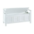 thumbnail image 3 of Niles banc de rangement blanc, 3 of 8