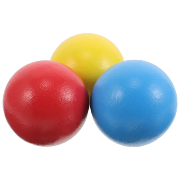 HONITANO 3Pcs Croquet Balls for Home and Backyard Activities in Red Blue Yellow 1.4in
