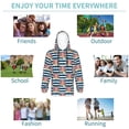 thumbnail image 5 of Pofeuu Popcorn Print Kids Pullover Hoodies Warm Thick Hooded Sweatshirt with Packet for Boys Girls-Large, 5 of 6