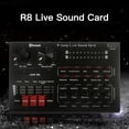 thumbnail image 4 of Labymos R8 Live Sound Card with USB Audio Cables Anchor Singing Computer Microphone Voice Change, 4 of 7