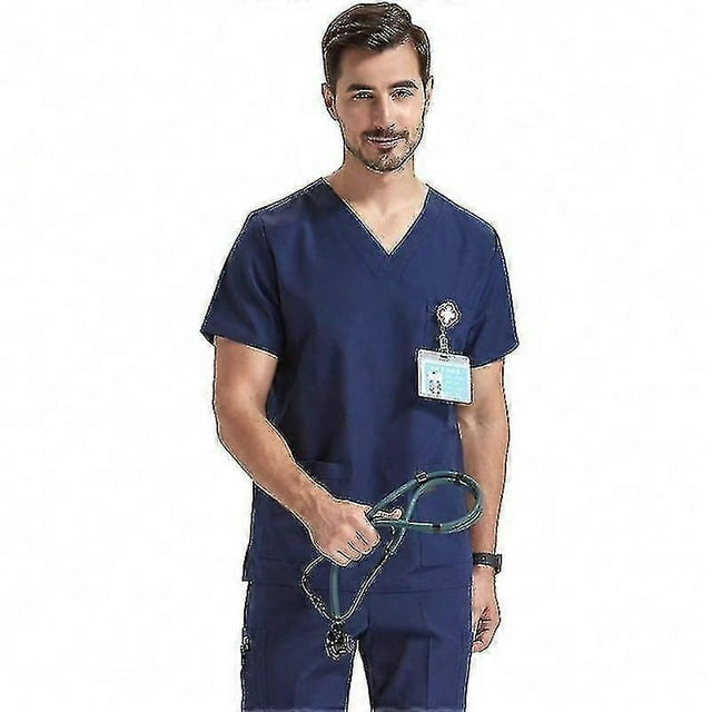 Scrubs Medical Uniform Mens Scrub Set Medical Scrubs Top And Pant