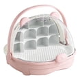 thumbnail image 1 of lingqin Silkworm Breeding Box Clear Silkworm Growth Box Easy to Observe Habitat Cage Pink, 1 of 8
