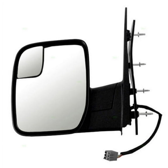 For 10-17 E-Series Van Rear View Mirror Power Non-Heat Manual Folding Left Side