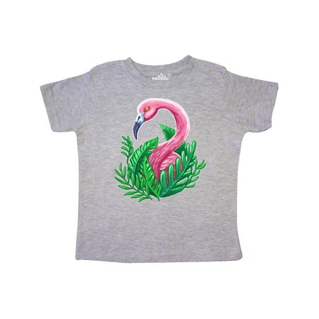 

Inktastic Flamingo and tropical plants Gift Toddler Boy or Toddler Girl T-Shirt