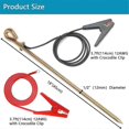 thumbnail image 2 of Electric Fence Wire-Ground Rod,Connect and Electric Fence Charger Solar,Suitable for Generator Electric Fence, 2 of 5