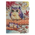 thumbnail image 4 of Dteck iPad 2/3/4 Case, Pattern PU Leather Slim Fit Folio Stand Case Card Wallet Smart Protective Cover Auto Sleep/Wake Feature For Apple iPad 2, iPad 3 & iPad 4th Generation, Purple Owl, 4 of 8