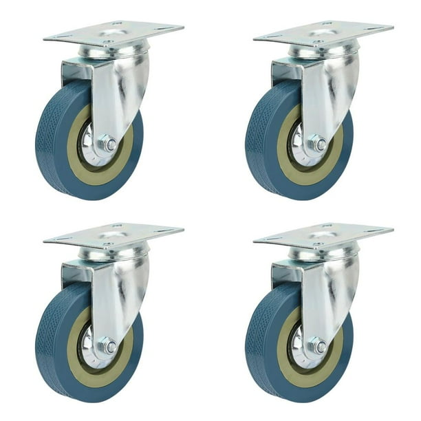 Mgaxyff Trolley Wheel,Trolley Wheel Set,4 Pcs Caster 2 Rotating Brake