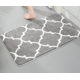 thumbnail image 1 of Alfombra de baño antideslizante gris (50x80 cm), alfombra absorbente de microfibra, alfombra de baño lavable a máquina, 1 of 5