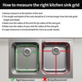 thumbnail image 5 of Paquete De 2 Protectores De Fregadero Para Fregadero De Cocina De 13 "X 16" Y 11,2 "X 14,5" Rejilla De Fregadero De Acero Inoxidable Para La Parte Inferior Del Fregadero Protector De Fregadero De Meta, 5 of 5