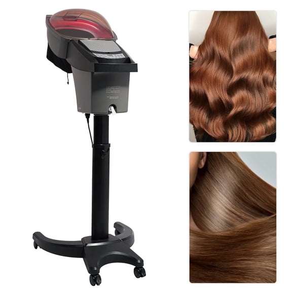 Hair Steamer with 7 Lights Standing Hair Steamer 700W Household Hair Care Machine Adjustable Height