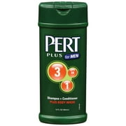 pert plus for men 3 in 1 shampoo & conditoner + body wash-12oz