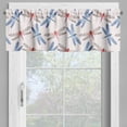 thumbnail image 2 of Ambesonne Animal Art Window Valance, Dragonfly Wings Art, 54" X 12", Pink Blue, 2 of 5