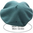 thumbnail image 3 of YooGuoGuo Solid Color French Beret Hats for Women Casual Wool Beanie Painter Hats Fall Winter Fashion Slouchy Artist Caps, 3 of 3