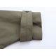 thumbnail image 4 of Chaqueta cortavientos verde militar para mujer, abrigo holgado de gran tamaño con capucha, de una sola botonadura abrigo grueso, ropa de calle, Otoño e Invierno, 4 of 5