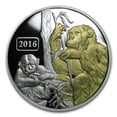 thumbnail image 1 of 2016 Tokelau 1 oz Proof Silver Year of the Monkey (Gilded), 1 of 3