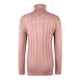 thumbnail image 5 of Women's Cable Knit Turtleneck Sweater, Womens Fall Sweaters, Long Sleeve Casual Pullover Top, 5 of 6